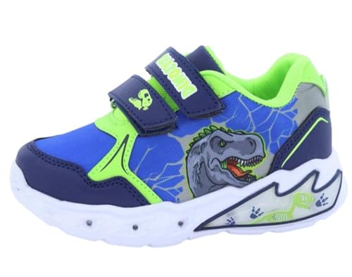 Dinosaurier Schuhe T-Rex mit Lichtern 24-32, Kornblumenblau, 31 EU von Characters Cartoons