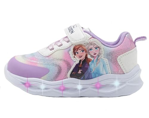 Frozen Mädchen Schuhe mit Lichtern von 25 bis 33, Viols, 30 EU von Characters Cartoons