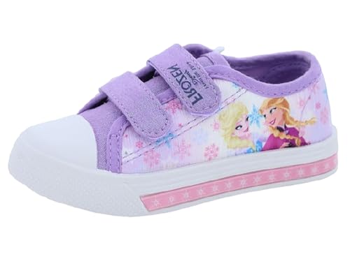 Leinenschuhe für Mädchen, verschiedene Figuren mit Lichtern von 25 bis 33, Lillabasse, 29 EU von Characters Cartoons