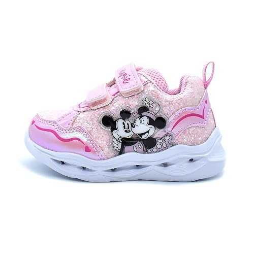 Minnie Schuh mit Lichtern von 20 bis 33, Rosa, 21 EU von Characters Cartoons