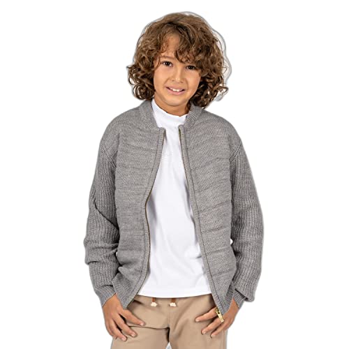 Charanga Jungs relue Strickjacke, grau, 4 Jahre von Charanga