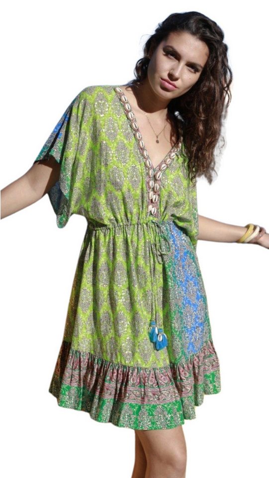 Charis Moda Sommerkleid Tunikakleid Bohéme Stil mit schönen Details von Charis Moda