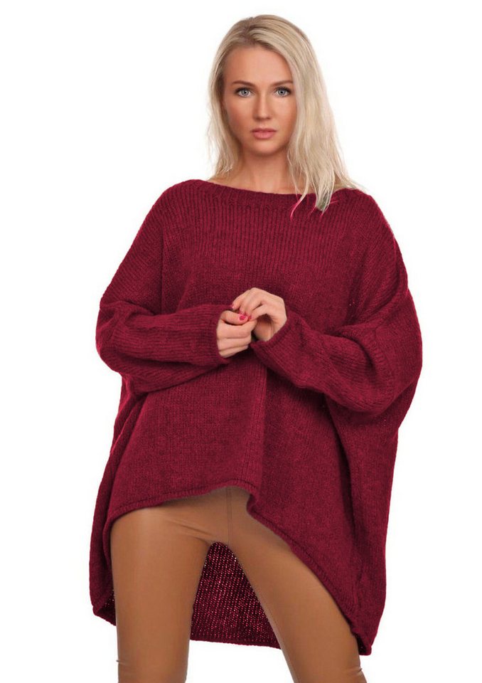 Charis Moda Strickpullover Pullover im Oversize Look Vorne kurz Hinten lang von Charis Moda