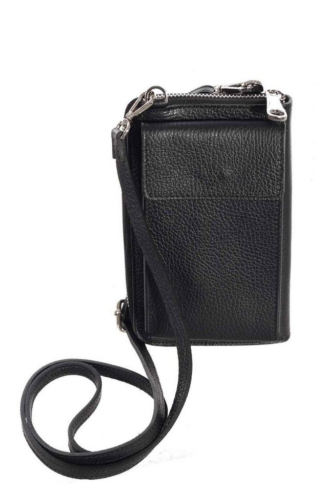 Charis Moda Umhängetasche Schultertasche Handytasche, abnehmbarer Tragegurt Lederimitat von Charis Moda