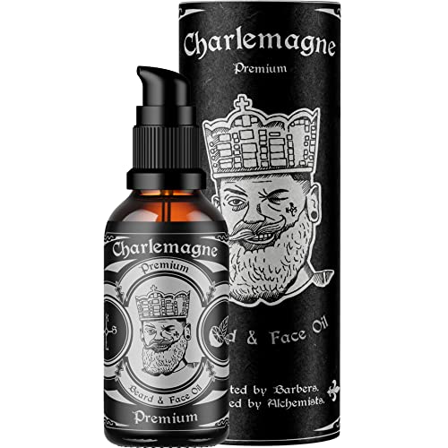 Charlemagne Bartöl - TESTSIEGER - 100% Vegan Bartöl Vanille Tabak Duft - Bart Öl Made in Germany Bartöl Herren - natürliches Bartpflege Öl regt das Bart Wachstum an - Beard Oil Vegan von Charlemagne