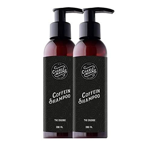 Charlemagne Koffein Shampoo 2er Set - Herren Shampoo - Shampoo Haarausfall Herren - Anti Hair Loss Coffein Men Shampoo - Haarshampoo Herren Haar Shampoo Männer Shampoo - 200 ml von Charlemagne