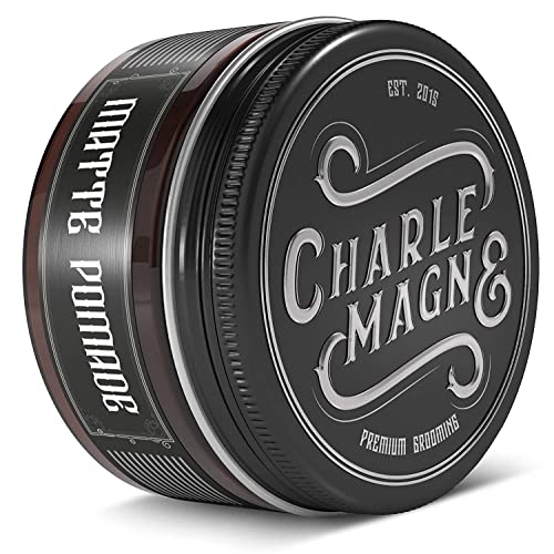 Charlemagne Matte Pomade Wasserbasiert - Starker Halt - Bestes Haarwachs Matt kurze oder lange Haare - Männer - Hair Wax Men Haarwax Herren Haarpaste Wachs von Charlemagne