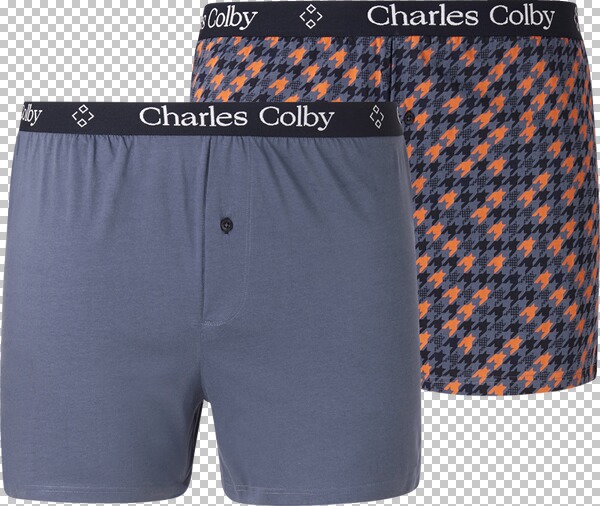 2er Pack Boxershorts LORD KEYAN blau von Charles Colby
