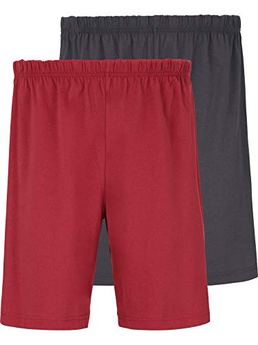 Charles Colby Herren 2Er Pack Kurze Schlafhose Lord Keena rot 2XL (XXL) - 60/62 von Charles Colby