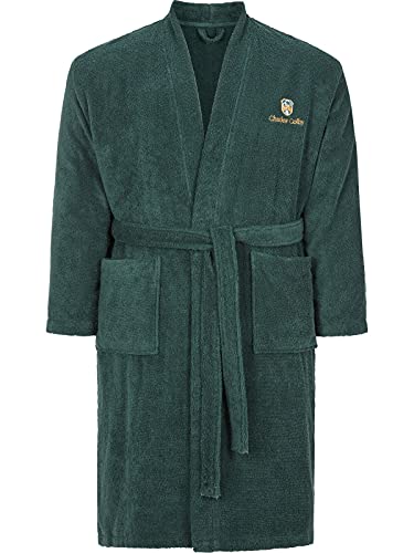 Charles Colby Herren Bademantel Lord Curet dunkelgrün, 4XL (XXXXL) - 68/70 von Charles Colby