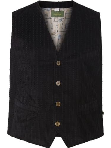 Charles Colby Herren Cordweste Duke Neeson schwarz 2XL (XXL) - 62 von Charles Colby