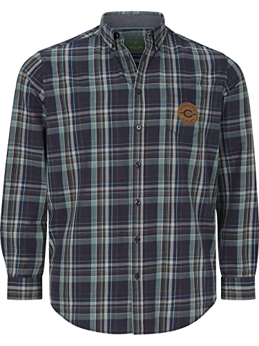 Charles Colby Herren Hemd Duke Ramsey dunkelblau, 5XL (XXXXXL) - 51/52 von Charles Colby
