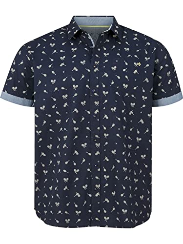 Charles Colby Herren Kurzarmhemd Duke Nehemia dunkelblau, L - 41/42 von Charles Colby