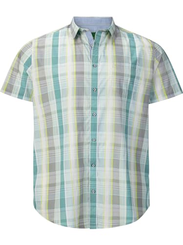 Charles Colby Herren Kurzarmhemd Duke Sully Petrol 3XL (XXXL) - 47/48 von Charles Colby