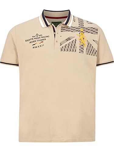 Charles Colby Herren Poloshirt Earl Bairre beige 3XL (XXXL) - 64/66 von Charles Colby