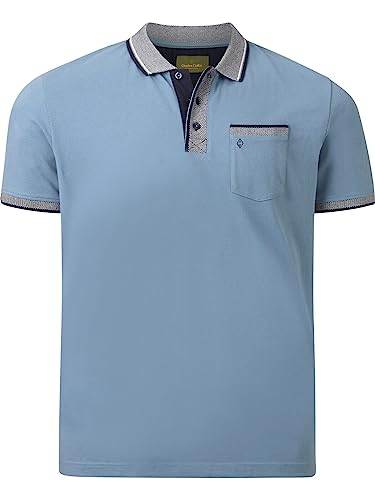 Charles Colby Herren Poloshirt Earl Colga hellblau 5XL (XXXXXL) - 72/74 von Charles Colby