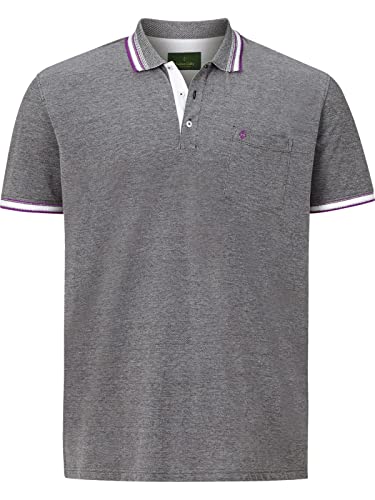 Charles Colby Herren Poloshirt Earl Dorian schwarz 4XL (XXXXL) - 68/70 von Charles Colby