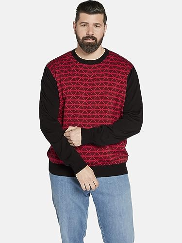 Charles Colby Herren Pullover Earl Alan Gestricktes Casual Oberteil rot 4XL (XXXXL) - 68/70 von Charles Colby