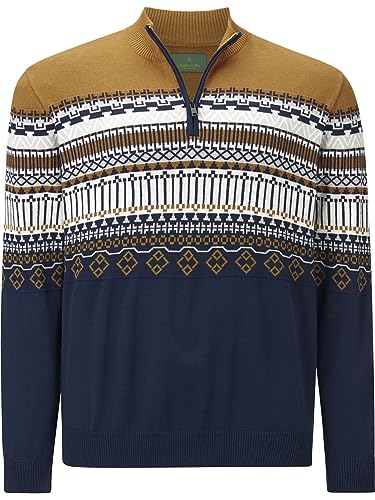 Charles Colby Herren Pullover Earl Senan dunkelblau 2XL (XXL) - 60/62 von Charles Colby