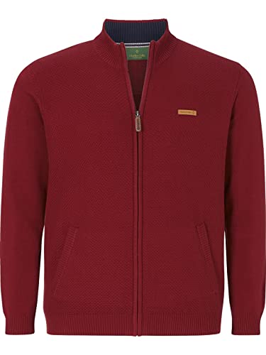 Charles Colby Herren Strickjacke Duke Gibbs rot 2XL (XXL) - 60/62 von Charles Colby