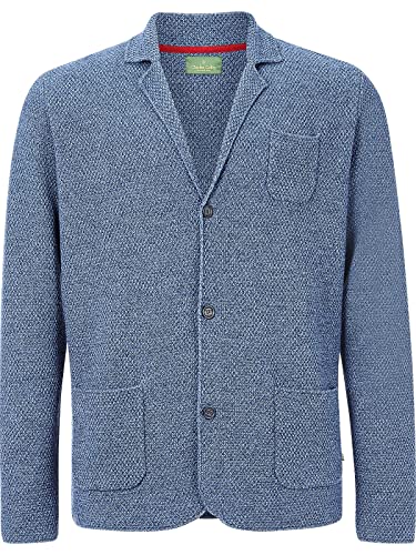 Charles Colby Herren Strickjacke Earl James (Freizeit-Sakko, Herren-Blazer) blau 2XL (XXL) - 60/62 von Charles Colby