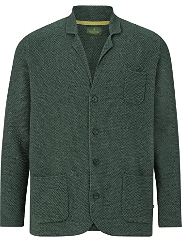 Charles Colby Herren Strickjacke Earl James (Freizeit-Sakko, Herren-Blazer) dunkelgrün 2XL (XXL) - 60/62 von Charles Colby