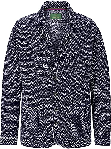 Charles Colby Herren Strickjacke Treva (Freizeit-Sakko, Herren-Blazer) dunkelblau 2XL (XXL) - 60/62 von Charles Colby