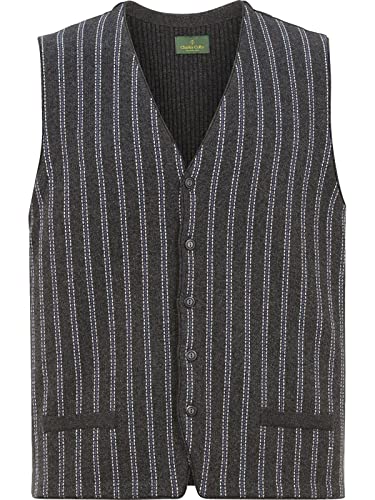 Charles Colby Herren Strickweste Bors (Indoor-Weste, Business-Weste) dunkelgrau 2XL (XXL) - 60/62 von Charles Colby