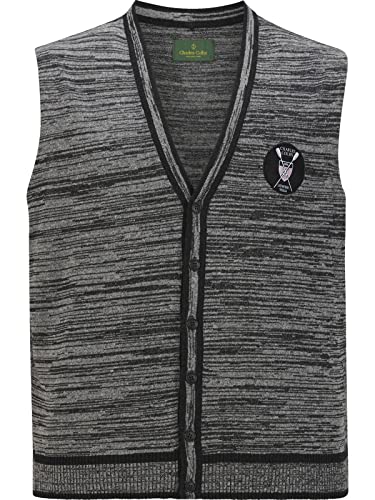 Charles Colby Herren Strickweste Duke Boyles dunkelgrau, 3XL (XXXL) - 64/66 von Charles Colby