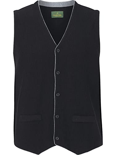 Charles Colby Herren Strickweste Kevan dunkelblau, 3XL (XXXL) - 64/66 von Charles Colby