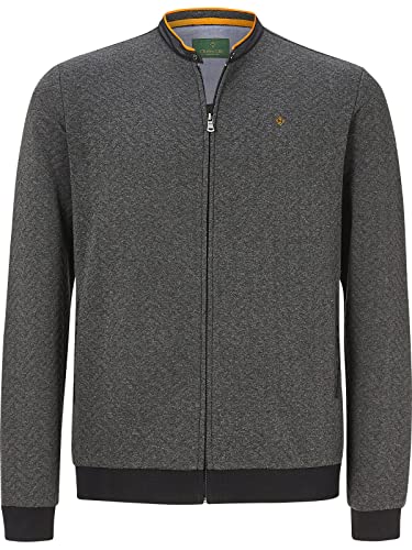 Charles Colby Herren Sweatjacke Annthony dunkelgrau 3XL (XXXL) - 64/66 von Charles Colby