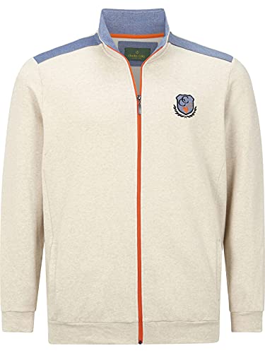 Charles Colby Herren Sweatjacke Duke Aled beige 2XL (XXL) - 60/62 von Charles Colby