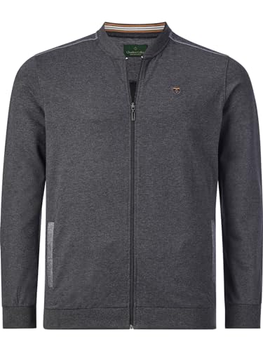 Charles Colby Herren Sweatjacke Duke Gabriel dunkelgrau 3XL (XXXL) - 64/66 von Charles Colby