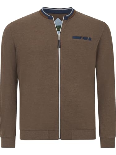 Charles Colby Herren Sweatjacke Duke Rupold braun 2XL (XXL) - 60/62 von Charles Colby