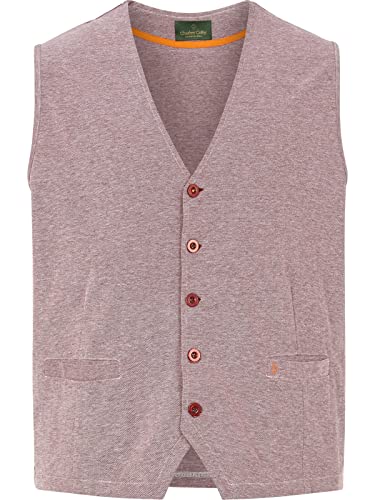 Charles Colby Herren Sweatweste Duke Davyn rot 4XL (XXXXL) - 68/70 von Charles Colby