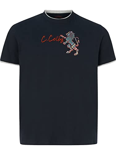 Charles Colby Herren T-Shirt Earl Cian dunkelblau 4XL (XXXXL) - 68/70 von Charles Colby