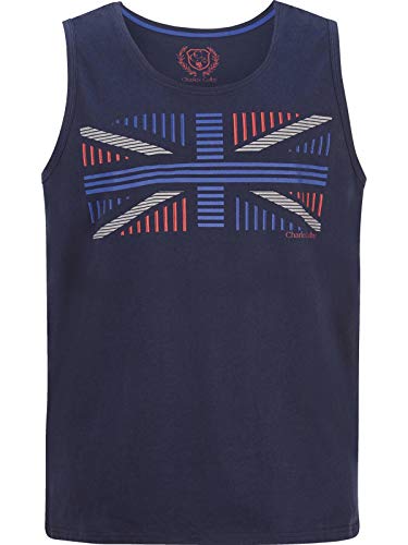 Charles Colby Herren Tanktop Earl Fenton dunkelblau 2XL (XXL) - 60/62 von Charles Colby