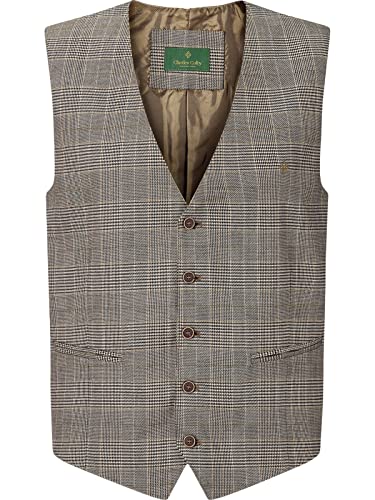 Charles Colby Herren Weste Duke Edward (Stillvolle Anzugweste, Klassische Herrenweste) braun 2XL (XXL) - 62 von Charles Colby