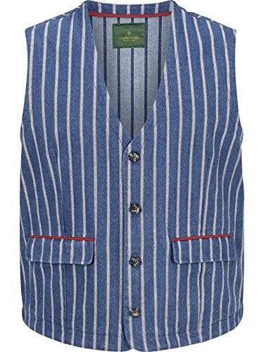 Charles Colby Herren Weste Duke Firth blau 2XL (XXL) - 62 von Charles Colby