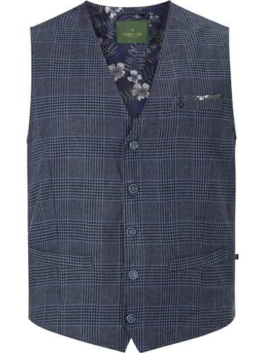 Charles Colby Herren Weste Duke Niven dunkelblau, 3XL (XXXL) - 66 von Charles Colby
