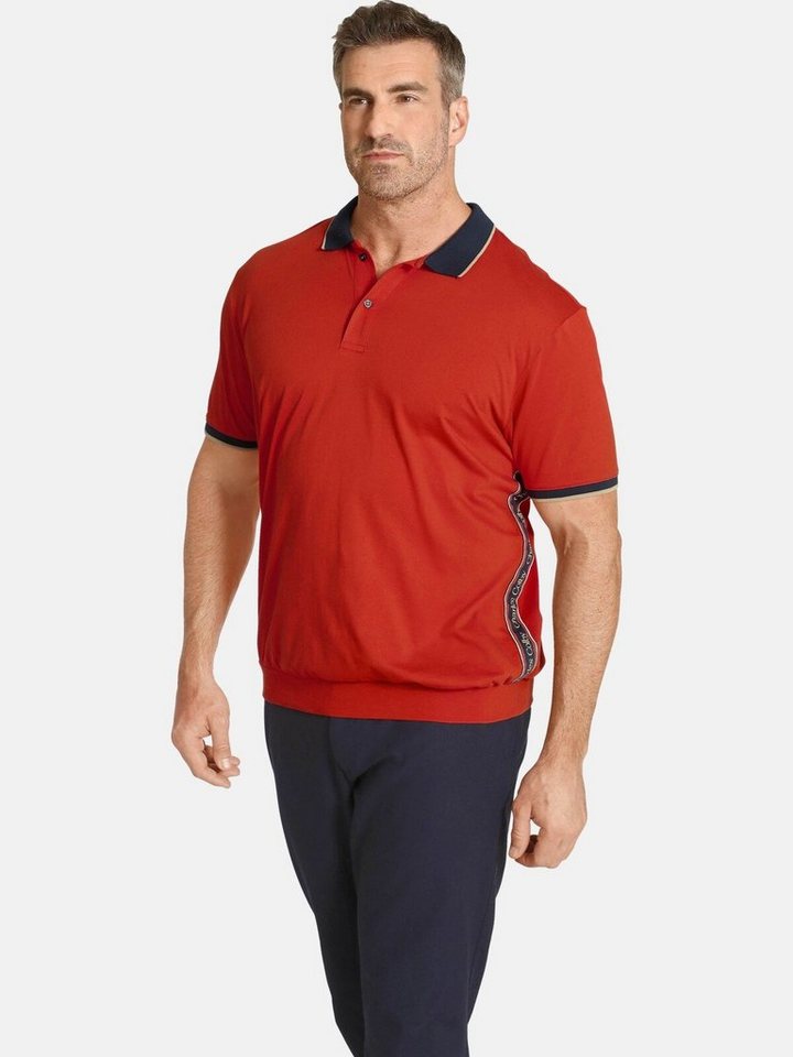 Charles Colby Poloshirt EARL FIDDERS +Fit Kollektion, Seitenprint von Charles Colby