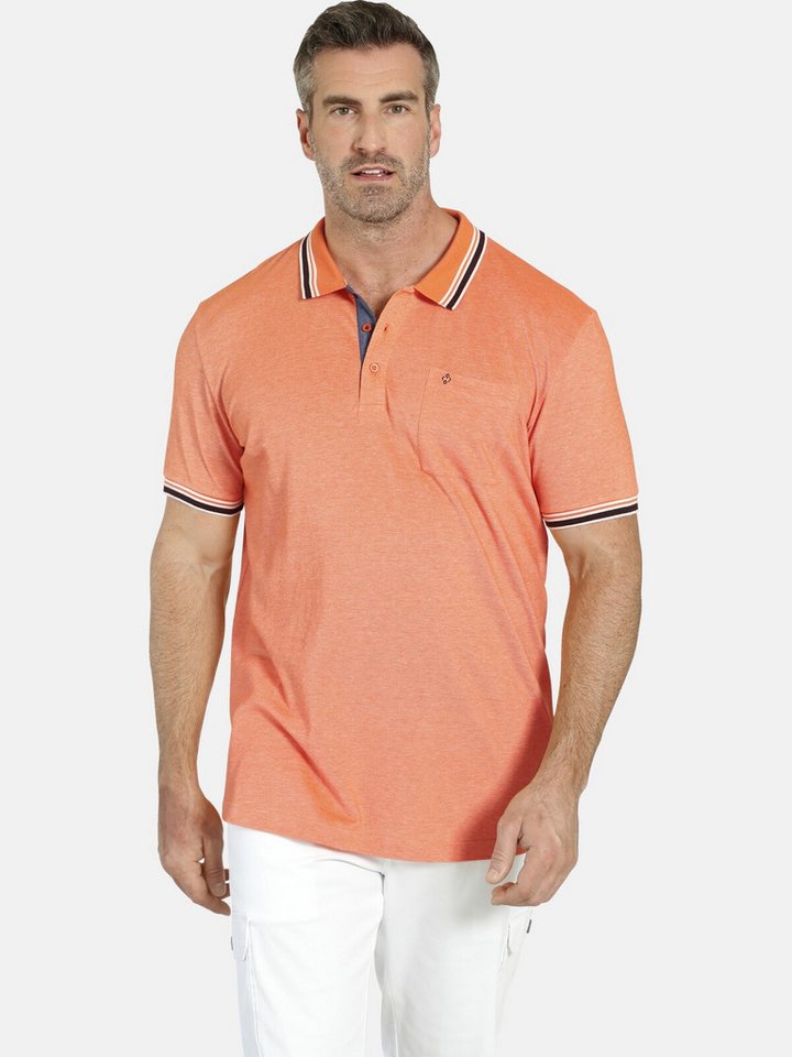 Charles Colby Poloshirt EARL LANDON aus Two-Tone Pikee von Charles Colby