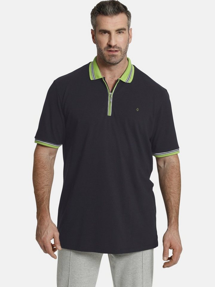 Charles Colby Poloshirt EARL PAT aus luftigem Baumwoll-Pikee von Charles Colby