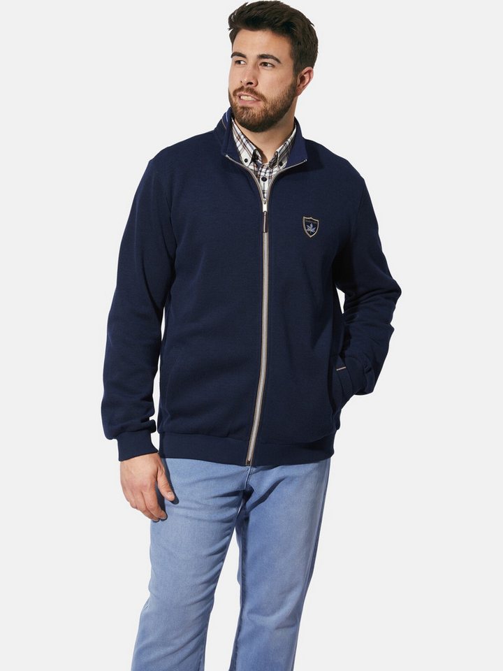 Charles Colby Sweatjacke DUKE FITZWILLOW mit Ellenbogen-Patches von Charles Colby