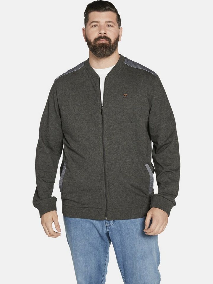 Charles Colby Sweatjacke DUKE GABRIEL in Blouson-Optik von Charles Colby