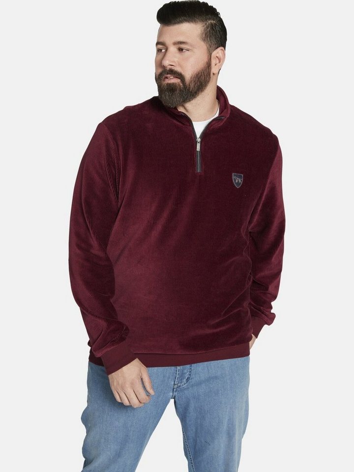 Charles Colby Sweatshirt EARL GILLBIG mit Stehkragen und Zipper von Charles Colby