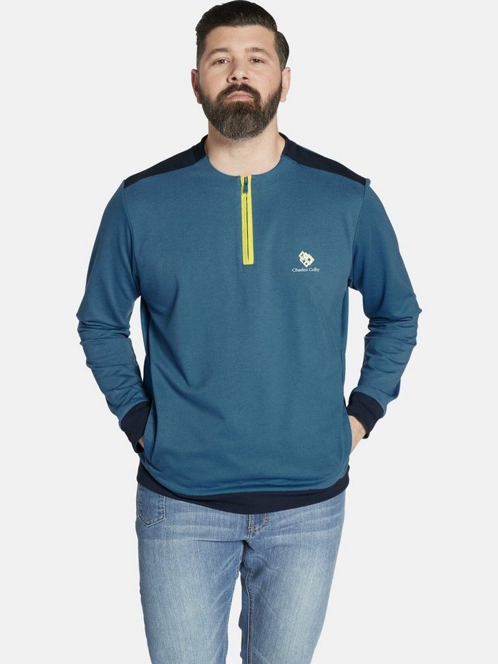 Charles Colby Sweatshirt EARL TORIN mit zwei Taschen von Charles Colby