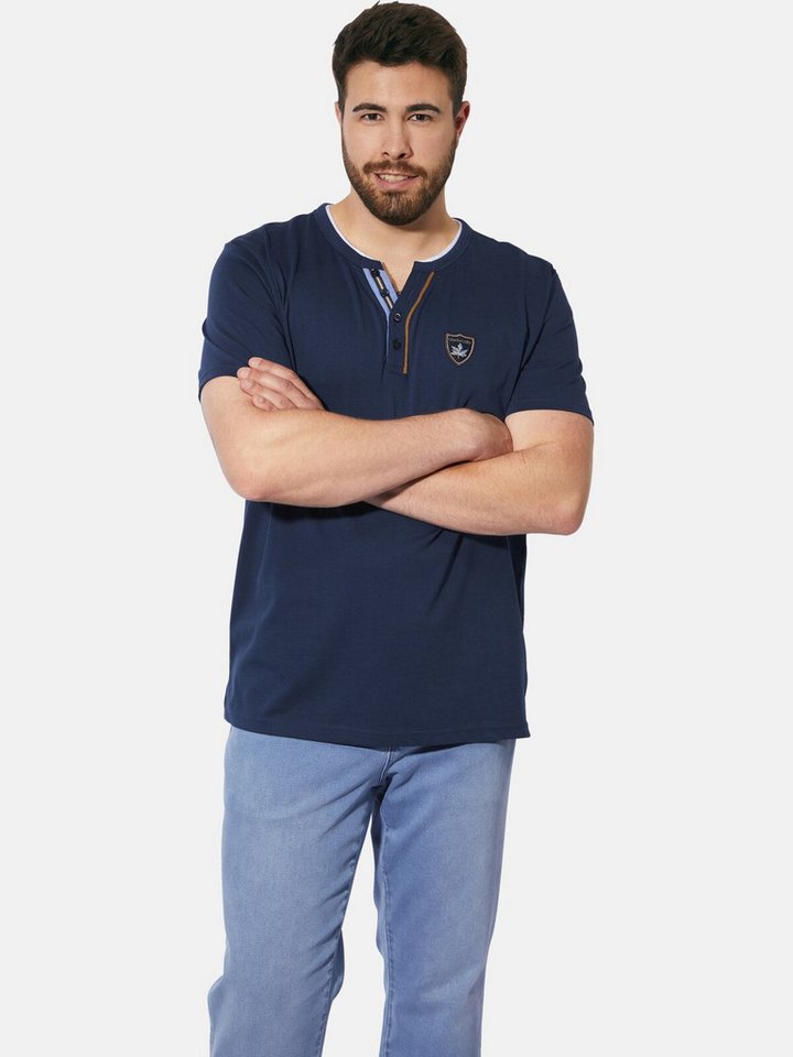 Charles Colby T-Shirt EARL LUDUVON mit feinen Aufnäher von Charles Colby