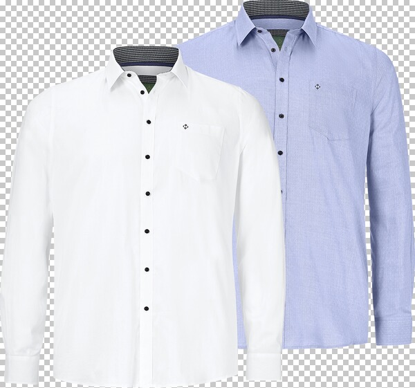 Doppelpack Hemd DUKE LESTER weiß von Charles Colby