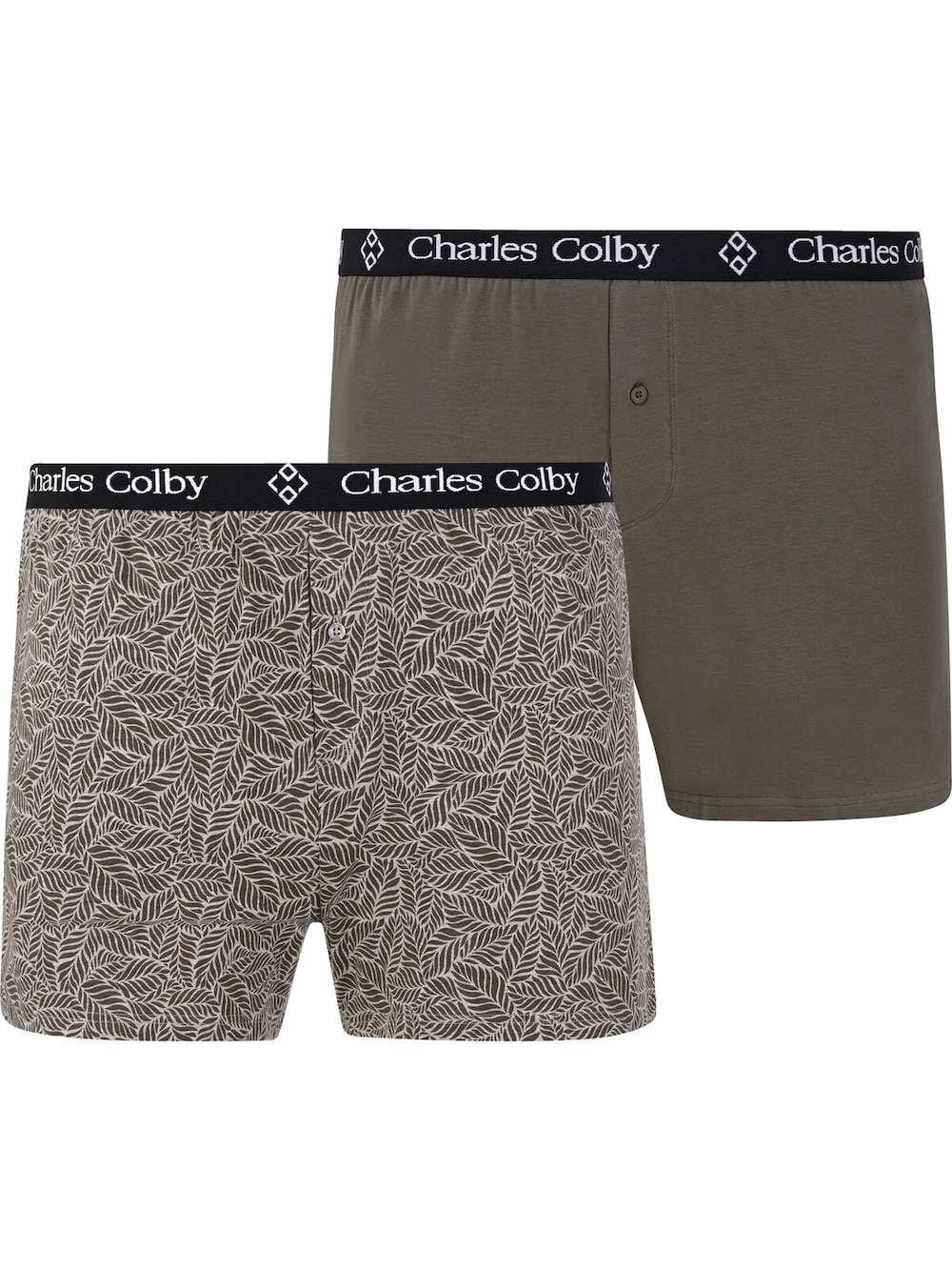 Große Größen 2Er Pack Boxershorts LORD HAWKINS, Herren, grau, Größe: L, Baumwolle/Polyester, Happy Size DE Men von Charles Colby